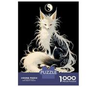 Jigsaw 1000 Pieces for Teenagers Fantasy Fox with Yin Yang Jigsaw for Adults Hands-on Game Difficult Challenge Difficult And Challenge 52x38cm/1000pcs