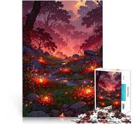 jigsaw 1000 pieces for teenagers Fiery Biome Familienspiel zum Stressabbau, schwierige Herausforderung Kunstwerk Geschenk52x38cm