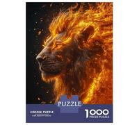 Jigsaw 1000 Pieces for Teenagers Fire Lion King Puzzles for Adults Hands-on Game Enhance Memory Birthday And Unique Gifts 52x38cm/1000pcs