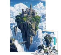 Jigsaw 1000 Pieces for Teenagers Floating Castle in The Clouds Educational Challenge Wall Decoration Relaxing Games for And from 14 Years And over (38x52cm)