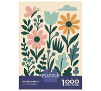 Jigsaw 1000 Pieces for Teenagers Floral Pattern with Butterfly And Cloud Teenager Puzzles Hands-on Game Perfect Decoration for Is Ideal As A Gift 70x50cm/1000pcs