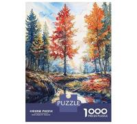 Jigsaw 1000 Pieces for Teenagers Forest Reflections Puzzles for Adults Fun Games Stress Reliever Unique Gifts for Birthday And Christmas 52x38cm/1000pcs