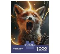 Jigsaw 1000 Pieces for Teenagers Fox Lightning Teenager Puzzles Hands-on Game Perfect Decoration for Is Ideal As A Gift 38x26cm/1000pcs