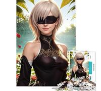 Jigsaw 1000 Pieces for Teenagers Friendly Android in A Garden Learning Educational Toys Relaxing Games Birthday Present Birthday Gifts (Size 50x75cm)