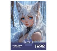 Jigsaw 1000 Pieces for Teenagers Frost Fox Beauty -1 Jigsaws for Adults Relax Games Birthday Present Unique Gifts for Birthday And Christmas 38x26cm/1000pcs