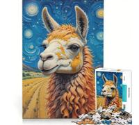 Jigsaw 1000 Pieces for Teenagers Funny Llama Animals, Practical Game, Staycation Kill Time, Unique Gifts for Birthday And Christmas 50x75cm
