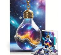 Jigsaw 1000 Pieces for Teenagers Galaxy In A Bottle Necklace, Practical Game, Staycation Kill Time, Unique Gifts for Birthday And Christmas 38x26cm