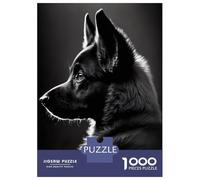 Jigsaw 1000 Pieces for Teenagers German Shepherd Puppy Teenager Puzzles Hands-on Game Perfect Decoration for Is Ideal As A Gift 70x50cm/1000pcs