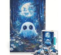 Jigsaw 1000 Pieces for Teenagers Ghost in The Moonlight Forest, Practical Game, Staycation Kill Time, Unique Gifts for Birthday And Christmas 50x75cm