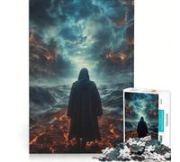 Jigsaw 1000 Pieces for Teenagers God Descent Into Madness, Relaxing Games, Difficult Challenge, Artists' Collection, Fine Arts (38x26cm)