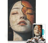 Jigsaw 1000 Pieces for Teenagers Golden Silence, Eternal Beauty, Relaxing Games, Difficult Challenge, Artists' Collection, Fine Arts (38x26cm)