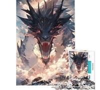 Jigsaw 1000 Pieces for Teenagers Greatest Dragon Anime Educational Challenge Wall Decoration Relaxing Games for And from 14 Years And over (38x26cm)