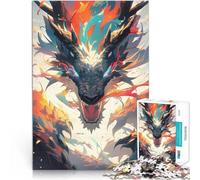 jigsaw 1000 pieces for teenagers Greatest Dragon Anime pädagogische Herausforderung Lernspiel für Geburtstag, Weihnachten52x38cm