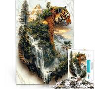 jigsaw 1000 pieces for teenagers Guardian of Jungle's Might pädagogische Herausforderung Wichtelgeschenke38x26cm
