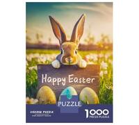Jigsaw 1000 Pieces for Teenagers Happy Easter Jigsaws for Adults Brain Teaser Game Pattern Assembly Birthday And Unique Gifts 52x38cm/1000pcs