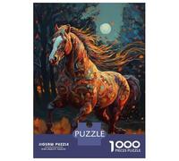 Jigsaw 1000 Pieces for Teenagers Horse Abstract Puzzle for Adults Family Game Stress Reliever Birthday And Unique Gifts 38x26cm/1000pcs