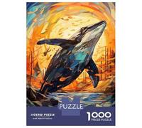 Jigsaw 1000 Pieces for Teenagers Humpback Stained Glass Puzzles for Adults Hands-on Game Enhance Memory Birthday And Unique Gifts 38x26cm/1000pcs