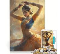 Jigsaw 1000 Pieces for Teenagers Indian Classical Dancer, Educational Game, Birthday Present, Deal As Gifts for The Whole Family (38x52cm)