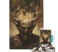 Jigsaw 1000 Pieces for Teenagers Infernal Rage Incarnate Toys Educational Games Practical Game Birthday Present Secret Santa Gifts (size 38x52cm)