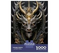 Jigsaw 1000 Pieces for Teenagers Infernal Regal Dragon Puzzles for Adults Fun Games Stress Reliever Unique Gifts for Birthday And Christmas 52x38cm/1000pcs