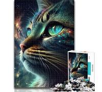 Jigsaw 1000 Pieces for Teenagers Interstellar Kitties Toy Intellectual Game Home Decoration Toy Wall Decor (size 38x26cm)