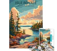 Jigsaw 1000 Pieces for Teenagers Isle Royale National Park Toys Educational Games Practical Game Birthday Present Secret Santa Gifts (size 50x75cm)