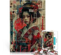 jigsaw 1000 pieces for teenagers Japanese Oiran IV Pädagogisches Spielzeug zum Stressabbau Wichtelgeschenke52x38cm