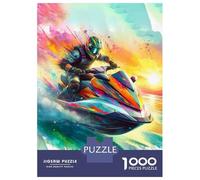 Jigsaw 1000 Pieces for Teenagers Jet Ski Rider Jigsaws for Adults Brain Teaser Game Pattern Assembly Birthday And Unique Gifts 38x26cm/1000pcs