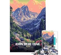 Jigsaw 1000 Pieces for Teenagers John Muir Trail USA Landscape Poster Toys Educational Games Practical Game Birthday Present Secret Santa Gifts (size 50x75cm)
