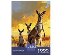 Jigsaw 1000 Pieces for Teenagers Kangaroo Trio Jigsaw for Adults Hands-on Game Difficult Challenge Difficult And Challenge 70x50cm/1000pcs