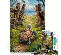 Jigsaw 1000 Pieces for Teenagers Keep Going Fine Cut Art Logic Fun Toy Cozy Time Play Christmas Wall Decor (38x52cm)