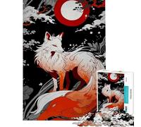 Jigsaw 1000 Pieces for Teenagers Kitsune Under The Moon for Educational Game Challenge Toy Relax Games Analysis And Logic Great Gifts And Toys (Size 50x75cm)