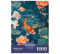 Jigsaw 1000 Pieces for Teenagers Koi Fish Pop Art Colorful Puzzles for Adults Hands-on Game Enhance Memory Birthday And Unique Gifts 52x38cm/1000pcs