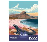 Jigsaw 1000 Pieces for Teenagers Komodo Dragon Adult Jigsaw Puzzle DIY Toys Difficult Hard Unique Gifts for Birthday And Christmas 52x38cm/1000pcs