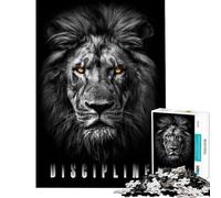 Jigsaw 1000 Pieces for Teenagers Lion Discipline Fun at Home Activities, Enhance Memory Practical Game Suitable for Ages 14 And Up (38x26cm)