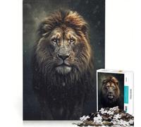 Jigsaw 1000 Pieces for Teenagers Lion Is Coming Educational Game Fun at Home Activities Enhance Love between Couples 50x75cm