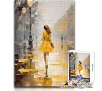 Jigsaw 1000 Pieces for Teenagers Lonely Woman Unique Challenge Game Precision Cutting Educational Toy Size 50x75cm