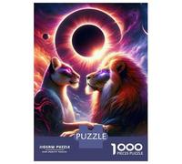 Jigsaw 1000 Pieces for Teenagers Love at The Eclipse Jigsaws for Adults Relax Games Birthday Present Unique Gifts for Birthday And Christmas 38x26cm/1000pcs
