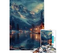 Jigsaw 1000 Pieces for Teenagers Magical Log Cabin Fantasy Challenging To Complete Perfect Decoration AntiStress Toys for And from 14 Years And over (38X52cm)
