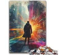 Jigsaw 1000 Pieces for Teenagers Man Facing Bright Future Birthday Present Practical Game Great Gift for Games 38x52cm