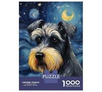 Jigsaw 1000 Pieces for Teenagers Miniature Schnauzer Teenager Puzzles Hands-on Game Perfect Decoration for Is Ideal As A Gift 70x50cm/1000pcs