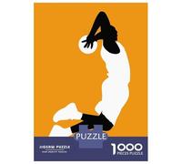 Jigsaw 1000 Pieces for Teenagers Minimalist Basketball Puzzles for Adults Fun Games Stress Reliever Unique Gifts for Birthday And Christmas 38x26cm/1000pcs