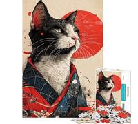 Jigsaw 1000 Pieces for Teenagers Modern Ninja Cat for Educational Game Challenge Toy Relax Games Analysis And Logic Great Gifts And Toys (Size 38x52cm)