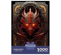 Jigsaw 1000 Pieces for Teenagers Monster Dragon God Art Puzzles for Adults Fun Games Stress Reliever Unique Gifts for Birthday And Christmas 38x26cm/1000pcs