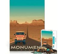 Jigsaw 1000 Pieces for Teenagers Monument Valley Poster Exact Edge Art Smart Mind Activity Cozy Time Game Birthday Art Gift (38x52cm)