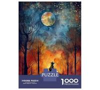 Jigsaw 1000 Pieces for Teenagers Moonlit Fox Dreams Puzzle for Adults Family Game Stress Reliever Birthday And Unique Gifts 70x50cm/1000pcs