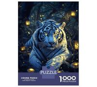 Jigsaw 1000 Pieces for Teenagers Mystic Tiger Glow Puzzles for Adults Hands-on Game Enhance Memory Birthday And Unique Gifts 38x26cm/1000pcs
