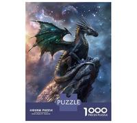 Jigsaw 1000 Pieces for Teenagers Mystical Dragon On Rock Puzzle for Adults Relaxing Games But Fun And Humorous Unique Gifts for Birthday And Christmas 70x50cm/1000pcs