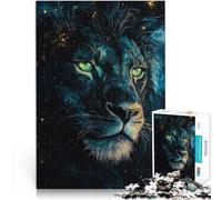 jigsaw 1000 pieces for teenagers neon lion Stressabbau Staycation Zeit totschlagen Lernspiel für Geburtstag, Weihnachten75x50cm