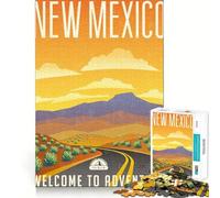 Jigsaw 1000 Pieces for Teenagers New Mexico Exact Edge Art Smart Mind Activity Cozy Time Game Birthday Art Gift (38x52cm)